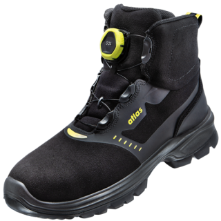 ATLAS | HERREN BOA FORCE MID S3 SICHERHEITSSCHUH - BLACK | NEON-YELLOW
