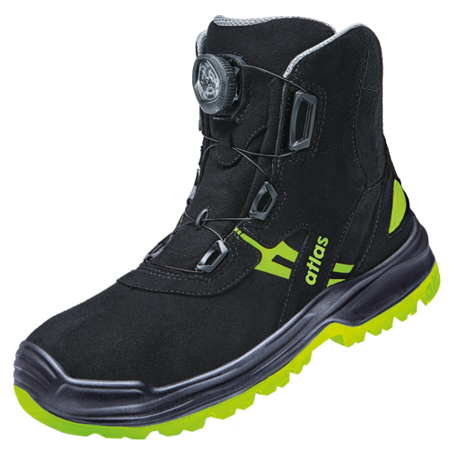 ATLAS | HERREN FLASH 8255 XP BOA ESD S3 SICHERHEITSSCHUH - BLACK | NEON-YELLOW