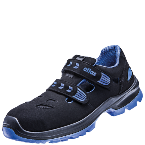 ATLAS | HERREN SL 46 ESD S1 SICHERHEITSSCHUH - BLACK | ROYAL BLUE