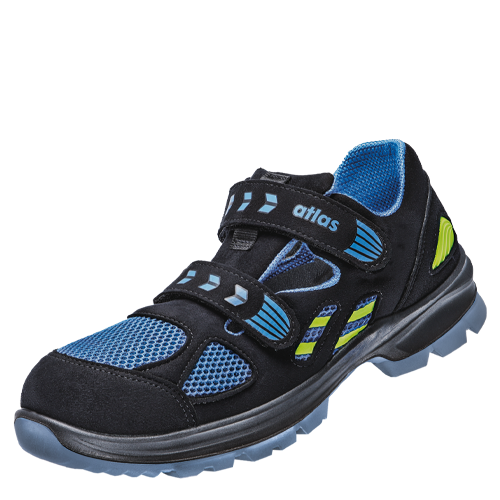 ATLAS | HERREN FLASH 4605 XP ESD S1P SICHERHEITSSCHUH - BLACK | ROYAL BLUE