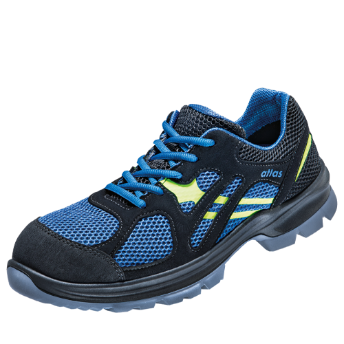 ATLAS | HERREN FLASH 4000 ESD S1 SICHERHEITSSCHUH - ROYAL BLUE | BLACK | NEON-YELLOW
