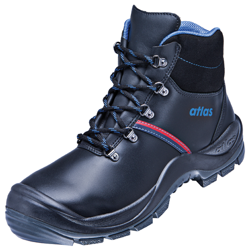 ATLAS | HERREN ANATOMIC BAU 500 S3 SICHERHEITSSCHUH - BLACK | ROYAL BLUE