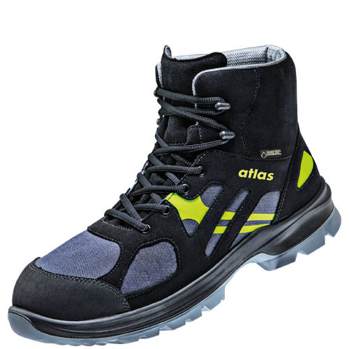ATLAS | HERREN GTX 8205 XP S3 SICHERHEITSSCHUH - BLACK | ANTHRAZIT | NEON-YELLOW
