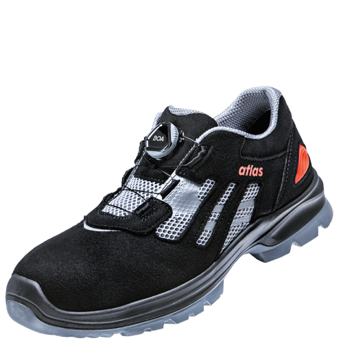 ATLAS | HERREN FLASH 3205 XP BOA S1P SICHERHEITSSCHUH - BLACK | GREY