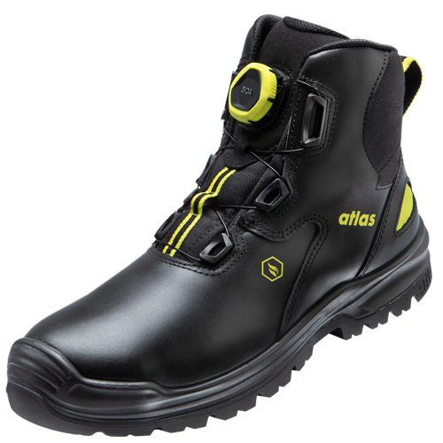 ATLAS | HERREN BOA TITAN MID XP S3 SICHERHEITSSCHUH - BLACK | NEON-YELLOW