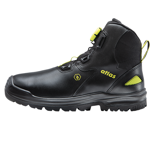 ATLAS | HERREN BOA TITAN MID XP S3 SICHERHEITSSCHUH - BLACK | NEON-YELLOW