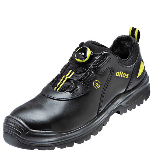ATLAS | HERREN BOA TITAN LOW XP S3 SICHERHEITSSCHUH - BLACK | NEON-YELLOW