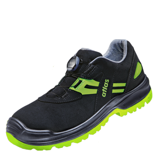 ATLAS | HERREN FLASH 5255 XP BOA ESD S3 SICHERHEITSSCHUH - BLACK | NEON-YELLOW